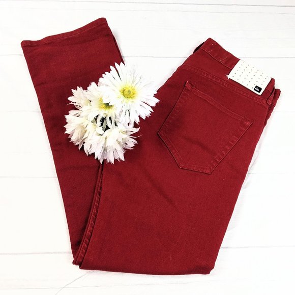 QuikJean Quiksilver Red Slim Fit Straight Leg Jean - Picture 1 of 12